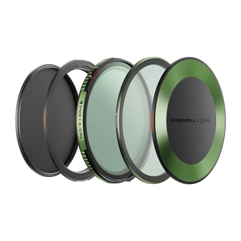 Sæt med variabelt ND-CPL-filter, Freewell Brandon Li, 82 mm