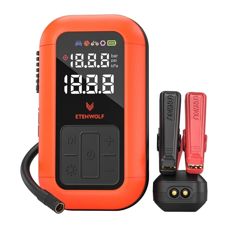 Etenwolf X6 Pro bilkompressor, 11,03 bar, 8000 mAh