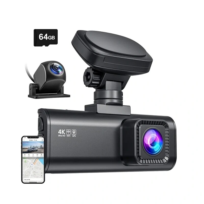 REDTIGER F7N WiFi 4K + 1080p bilkamera