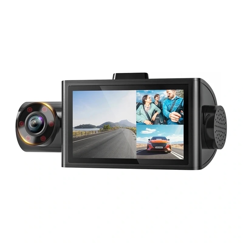WOLFBOX i07 WiFi 2,5K + 1080p-bilkamera