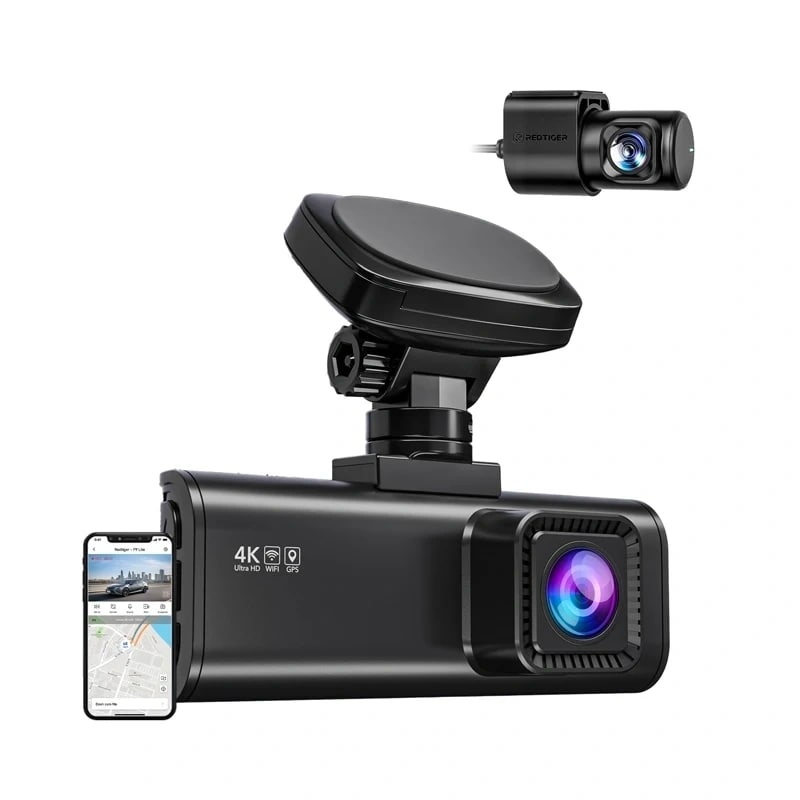 REDTIGER F7N Pro WiFi 4K + 1080p bilkamera