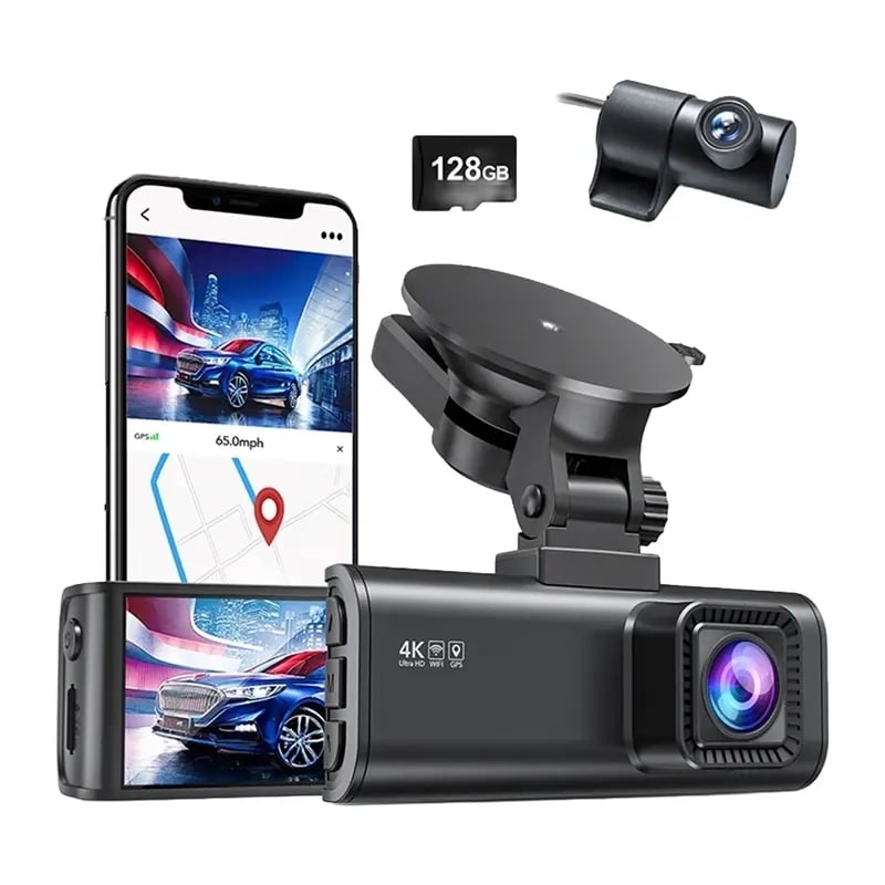 REDTIGER F7NP WiFi 4K + 1080p 128 GB bilkamera