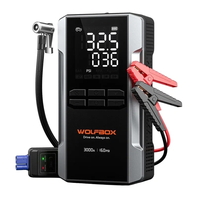 WOLFBOX MegaVolt 16 Air 16.000 mAh 3.000 A startbatteri
