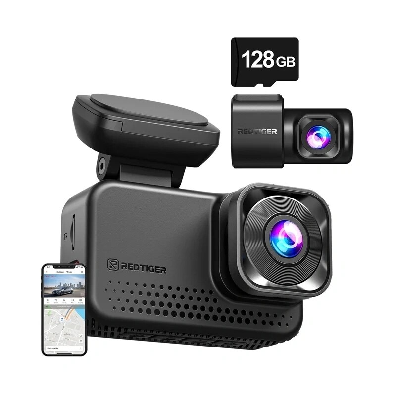 REDTIGER VC70 Wi-Fi 4K + 2,5K 128 GB bilkamera