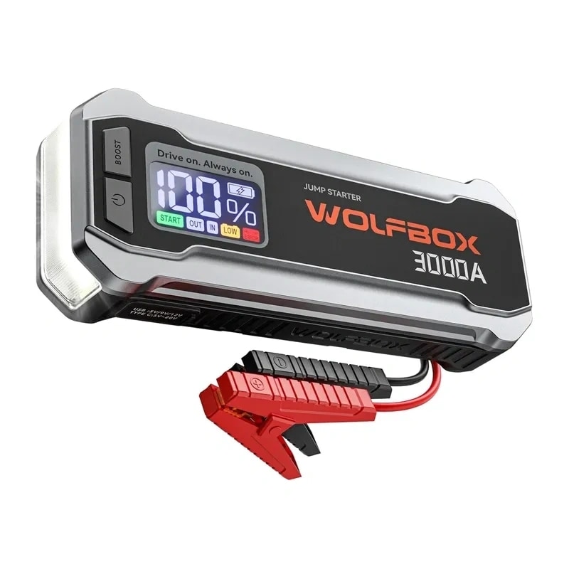 WOLFBOX MegaVolt 16 16.000 mAh 3.000 A startbatteri