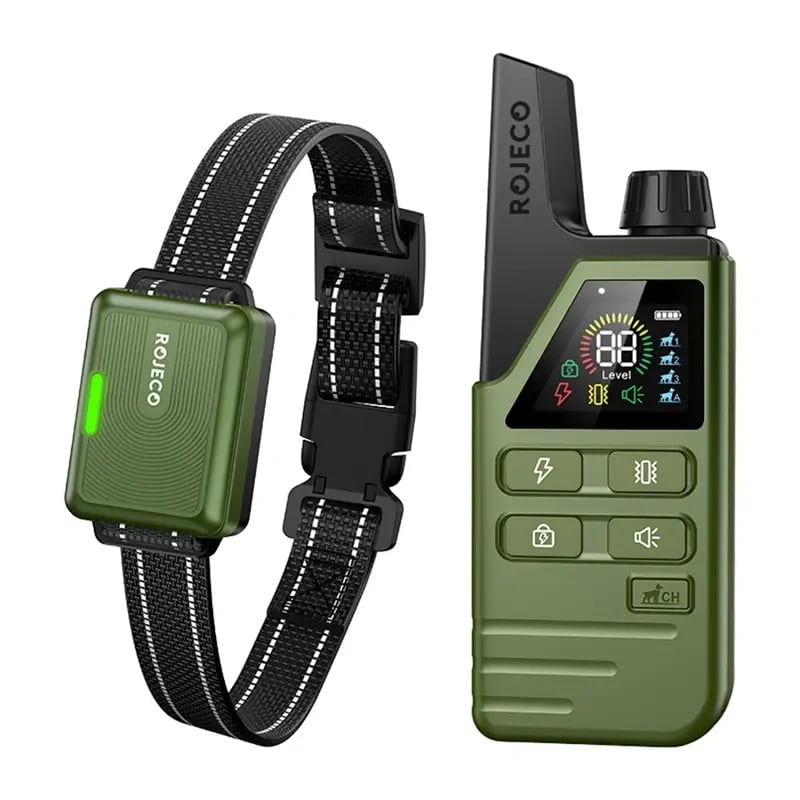 Træningshalsbånd Rojeco DOG800 (grøn)