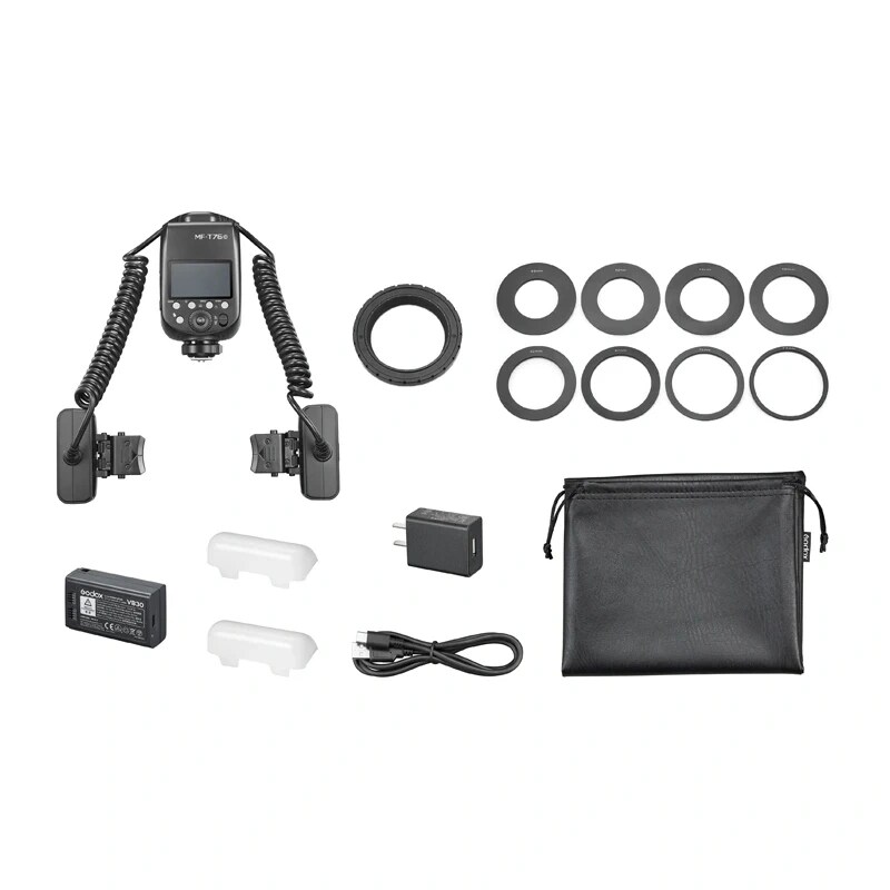 GODOX MF-T76 makroblitz med to lyshoveder til Nikon