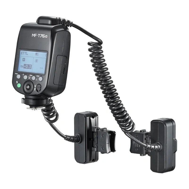GODOX MF-T76 makroblitz med to lyshoveder til Nikon