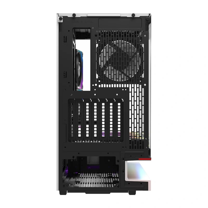 DarkFlash F1 ATX-computerkabinet + 6 blæsere (hvid)