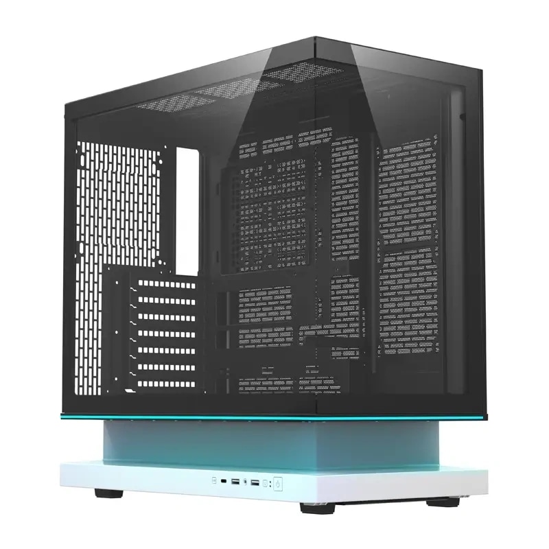 DarkFlash F1 ATX-computerkabinet + 6 blæsere (hvid)