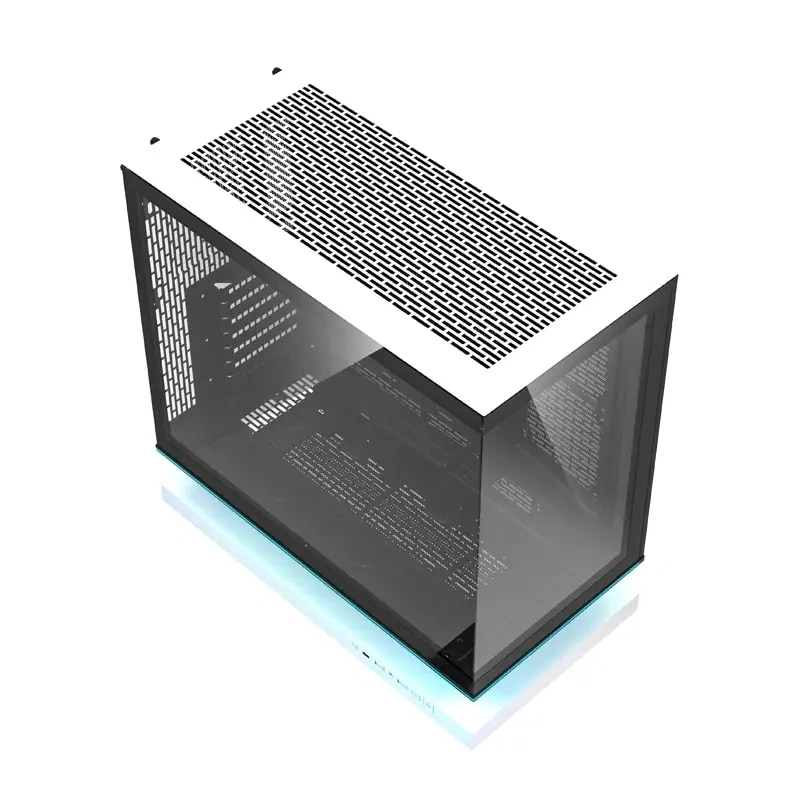 DarkFlash F1 ATX-computerkabinet + 6 blæsere (hvid)