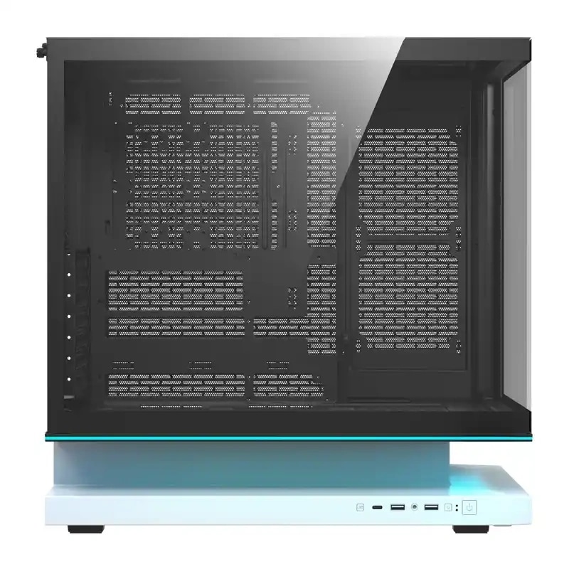 DarkFlash F1 ATX-computerkabinet + 6 blæsere (hvid)