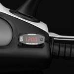 Motorcykel Multifunktionel 2-i-1 Digitalt Ur med Voltmåler